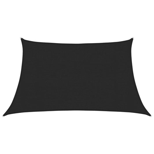 Sunshade Sail 160 g/m² Black 3/4x2 m HDPE