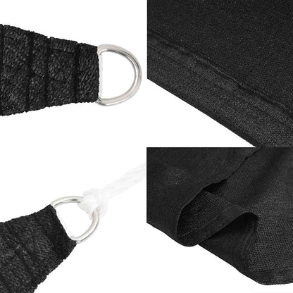 Sunshade Sail 160 g/m² Trapezium Black 4/5x4 m HDPE