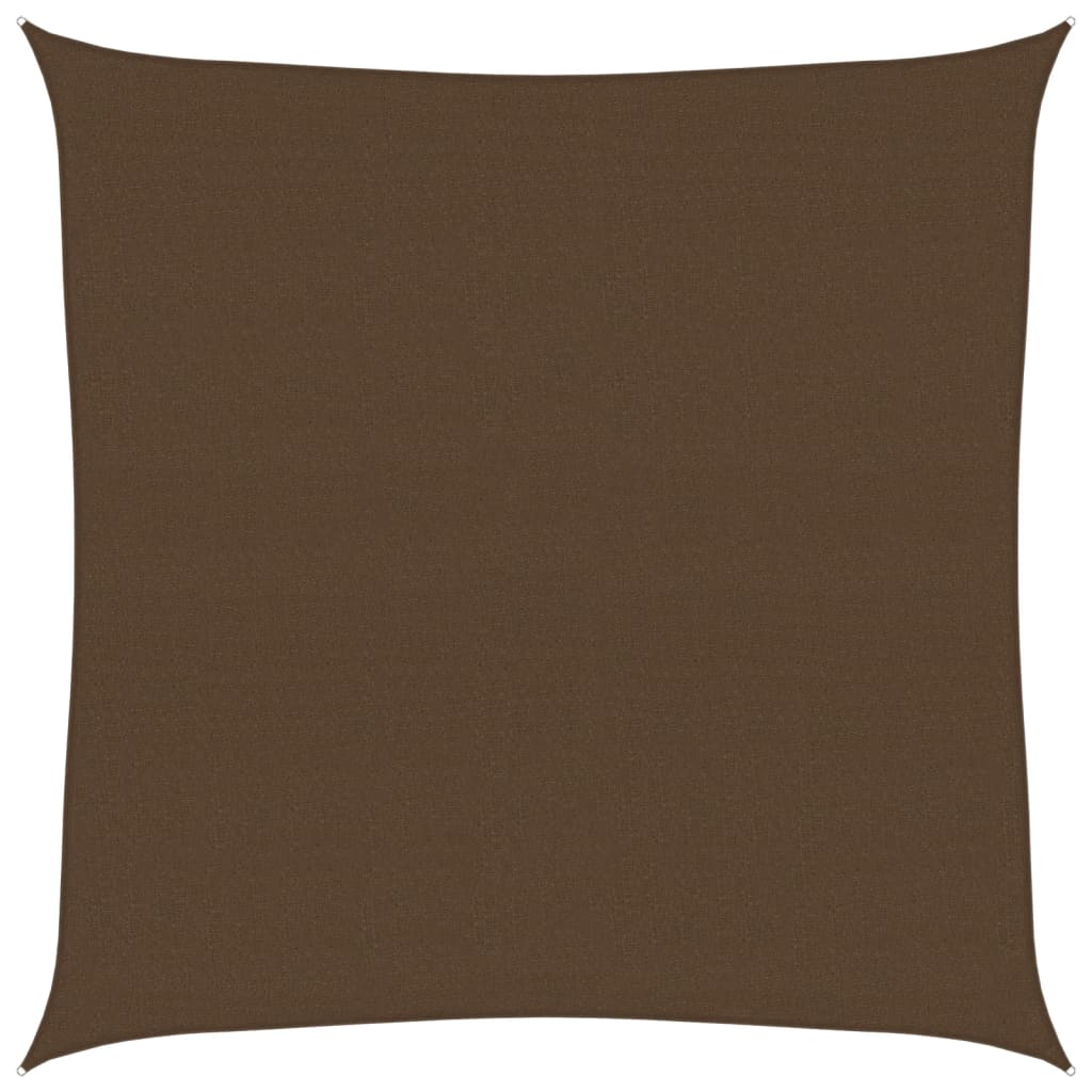 Sunshade Sail 160 g/m² Brown 4x4 m HDPE
