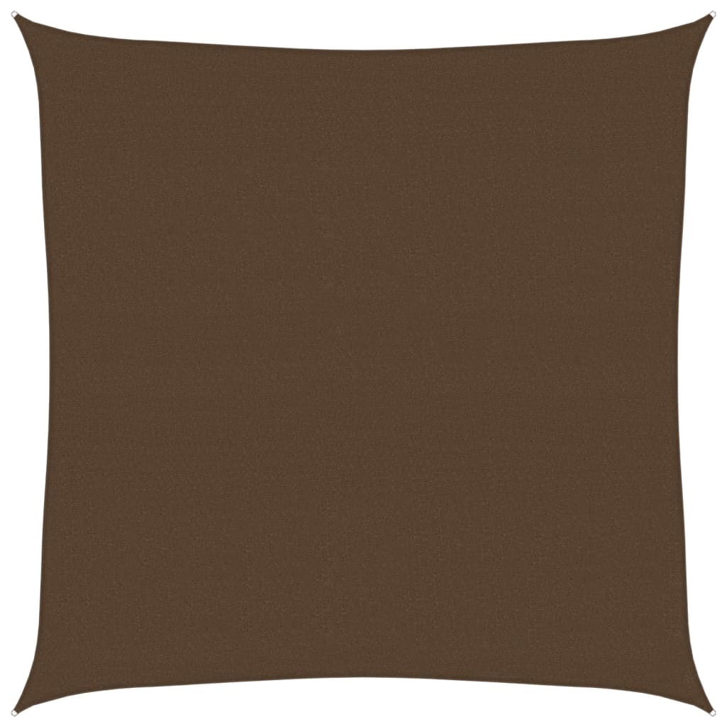 Sunshade Sail 160 g/m² Brown 4.5x4.5 m HDPE