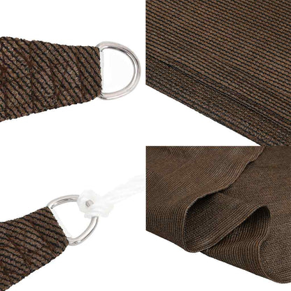 311775 vidaXL Sunshade Sail 160 g/m² Brown 7x7 m HDPE