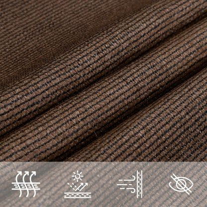 Sunshade Sail 160 g/m² Brown 7x7 m HDPE