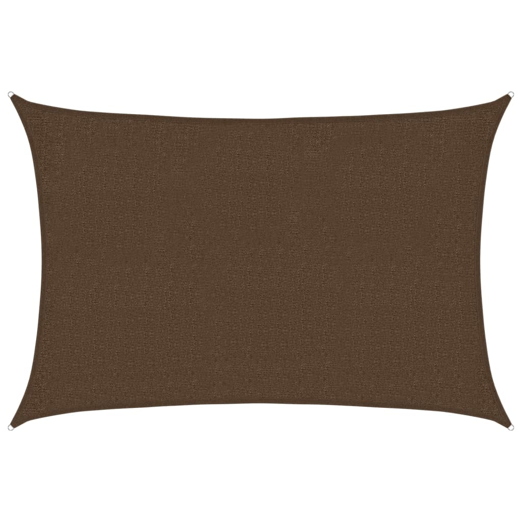 Sunshade Sail 160 g/m² Brown 2x2.5 m HDPE