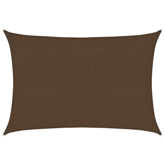 Sunshade Sail 160 g/m² Brown 2x2.5 m HDPE
