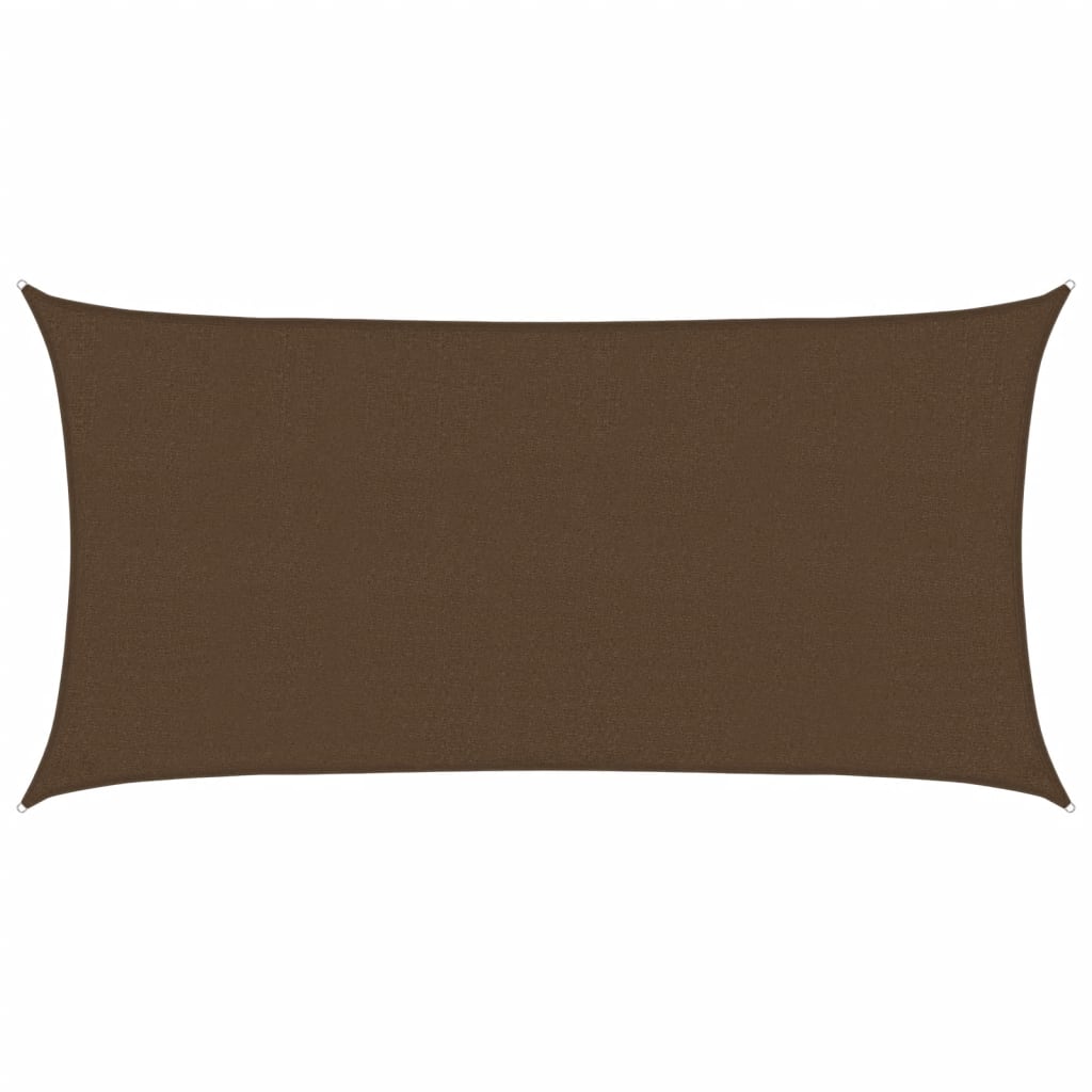 Sunshade Sail 160 g/m² Brown 2x3.5 m HDPE