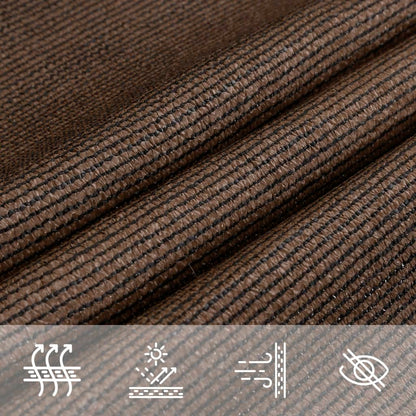 Sunshade Sail 160 g/m² Brown 2.5x5 m HDPE