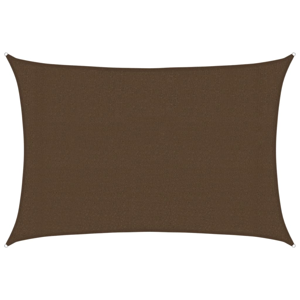Sunshade Sail 160 g/m² Brown 3x4 m HDPE