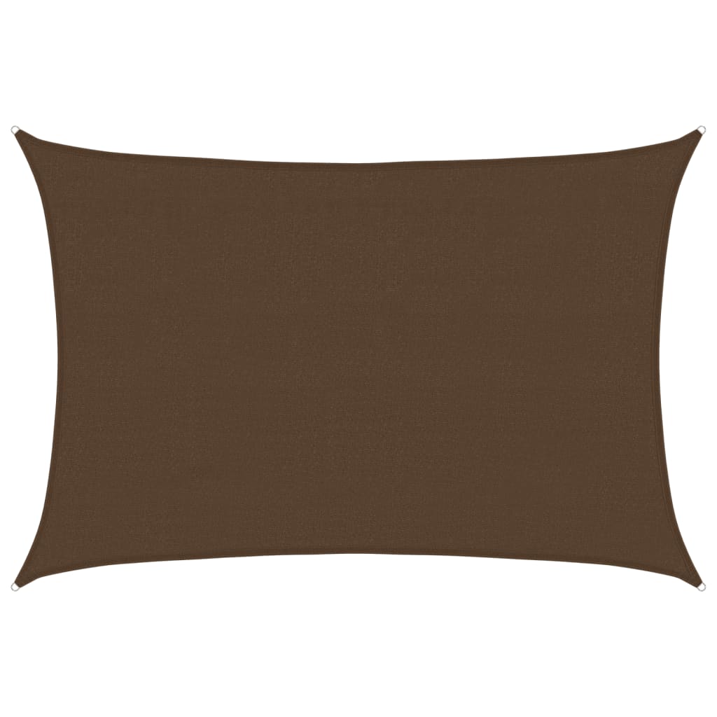 Sunshade Sail 160 g/m² Brown 4x5 m HDPE