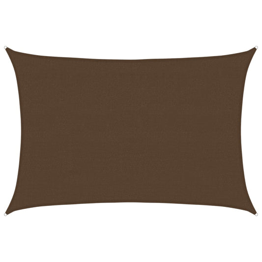 Sunshade Sail 160 g/m² Brown 4x5 m HDPE