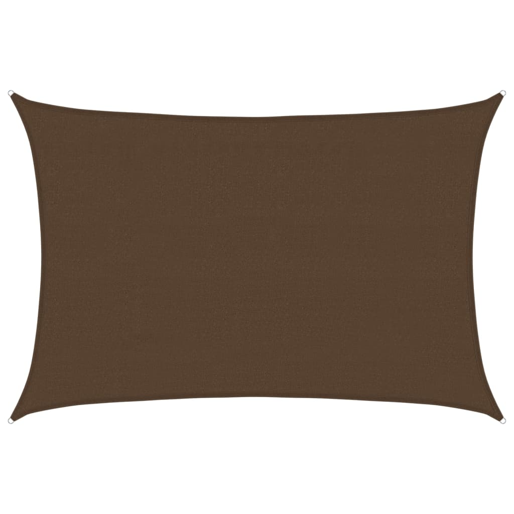 Sunshade Sail 160 g/m² Brown 4x6 m HDPE