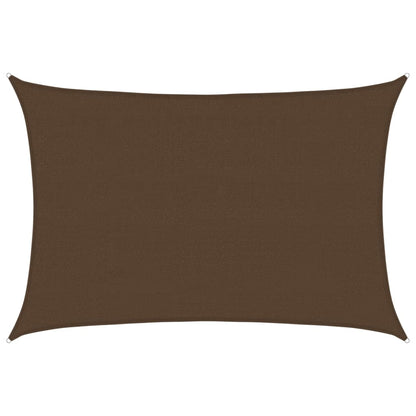 Sunshade Sail 160 g/m² Brown 4x6 m HDPE