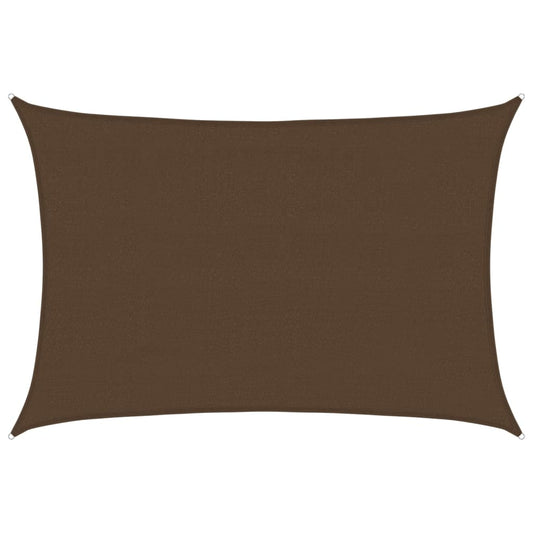 Sunshade Sail 160 g/m² Brown 4x6 m HDPE