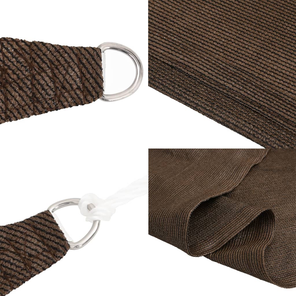 Sunshade Sail 160 g/m² Brown 4x6 m HDPE