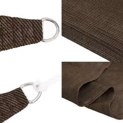 Sunshade Sail 160 g/m² Brown 4x6 m HDPE