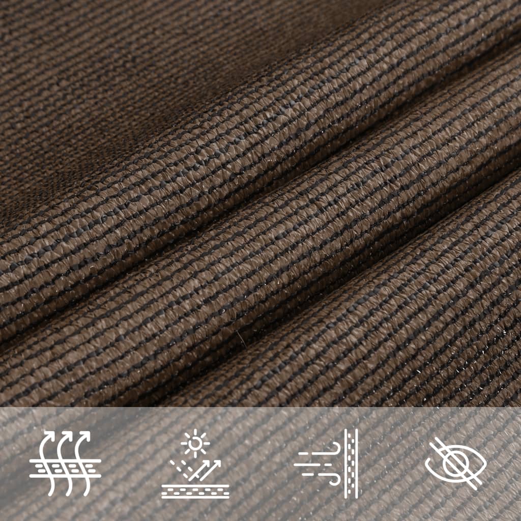 Sunshade Sail 160 g/m² Brown 4x6 m HDPE