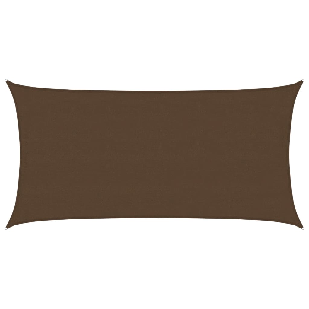 Sunshade Sail 160 g/m² Brown 4x7 m HDPE