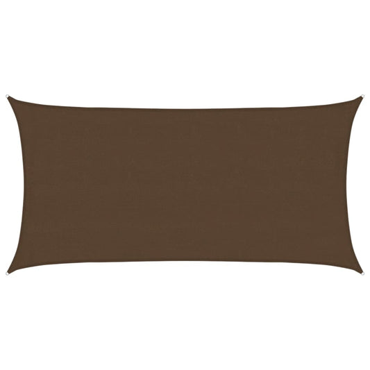 Sunshade Sail 160 g/m² Brown 4x7 m HDPE