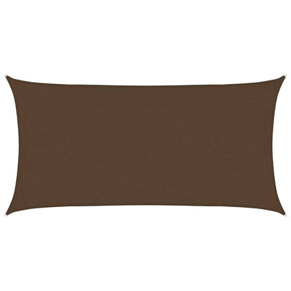 311795 vidaXL Sunshade Sail 160 g/m² Brown 4x7 m HDPE