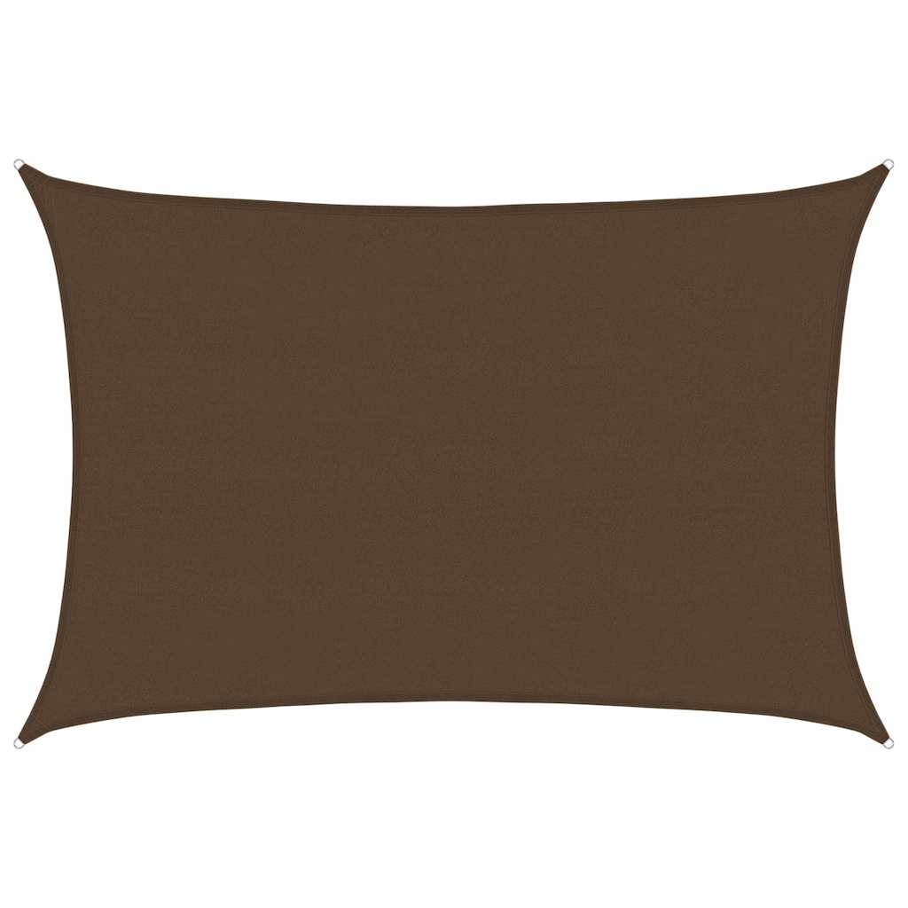 Sunshade Sail 160 g/m² Brown 5x7 m HDPE