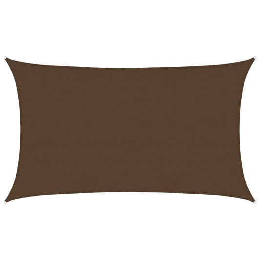 Sunshade Sail 160 g/m² Brown 5x8 m HDPE