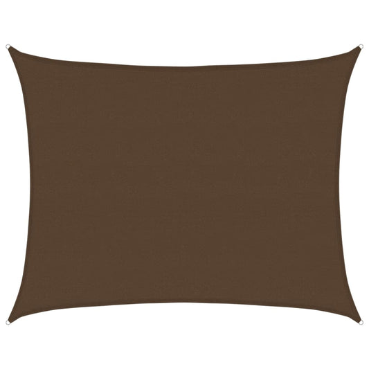 Sunshade Sail 160 g/m² Brown 6x7 m HDPE