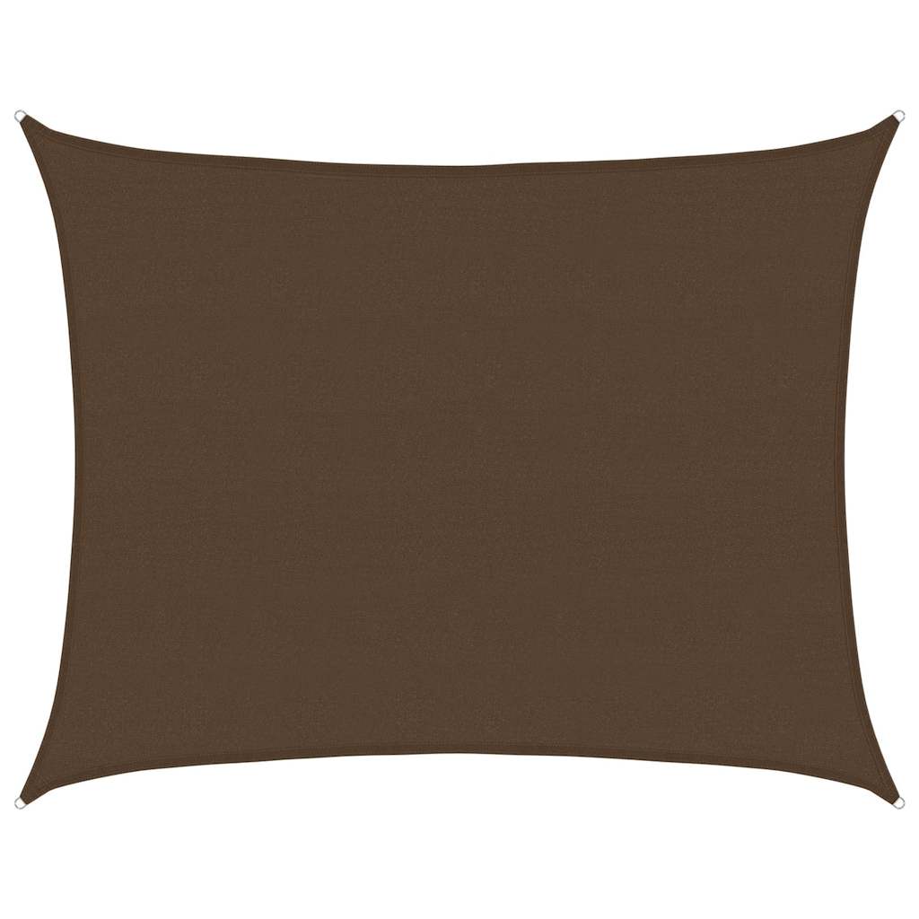 311799 vidaXL Sunshade Sail 160 g/m² Brown 6x7 m HDPE