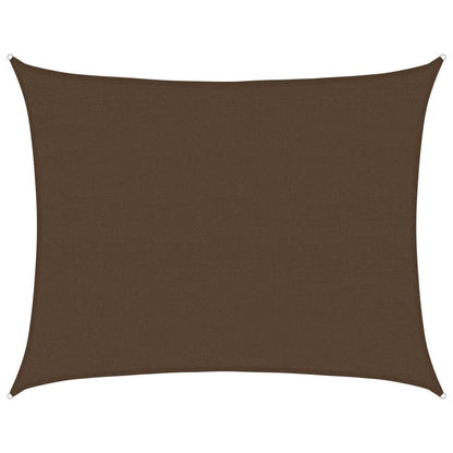 311799 vidaXL Sunshade Sail 160 g/m² Brown 6x7 m HDPE