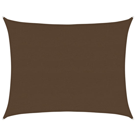 Sunshade Sail 160 g/m² Brown 6x8 m HDPE