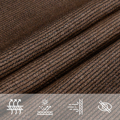 Sunshade Sail 160 g/m² Brown 3x4x5 m HDPE