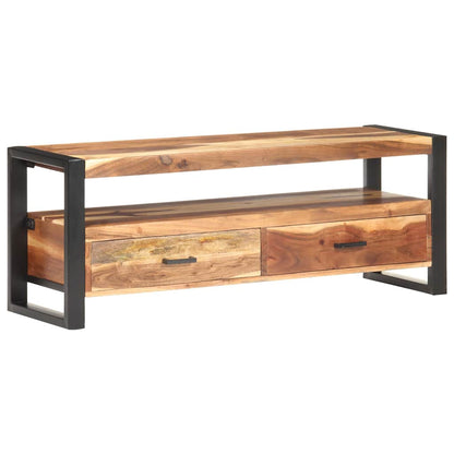 321551 vidaXL TV Cabinet 120x35x45 cm Solid Wood with Honey Finish