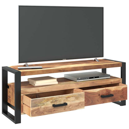321551 vidaXL TV Cabinet 120x35x45 cm Solid Wood with Honey Finish
