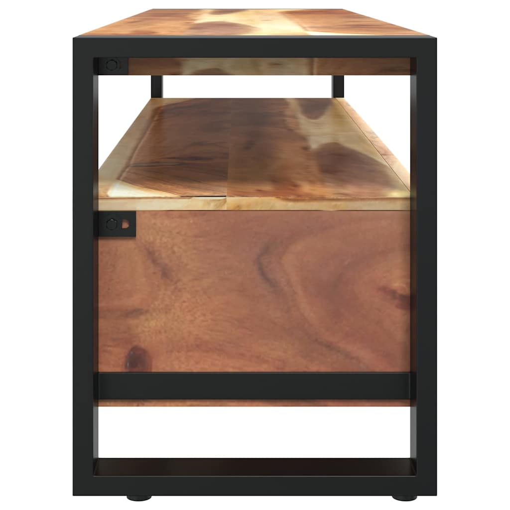 321551 vidaXL TV Cabinet 120x35x45 cm Solid Wood with Honey Finish