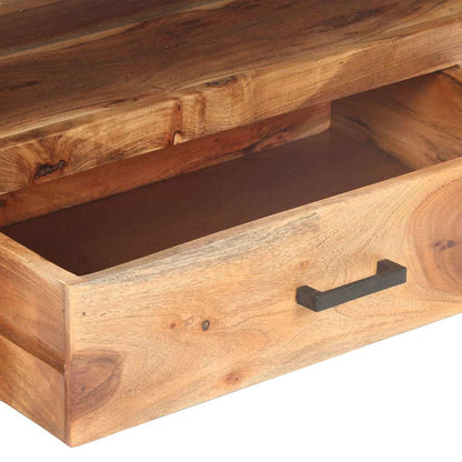 321551 vidaXL TV Cabinet 120x35x45 cm Solid Wood with Honey Finish