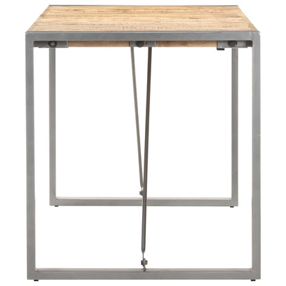 Dining Table 140x70x75 cm Solid Rough Mango Wood
