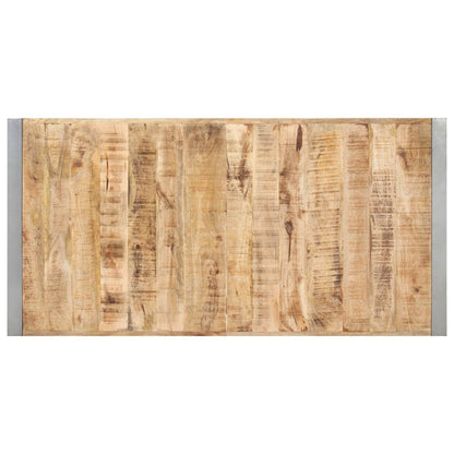 Dining Table 140x70x75 cm Solid Rough Mango Wood