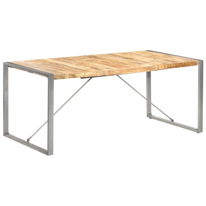 Dining Table 180x90x75 cm Solid Rough Mango Wood