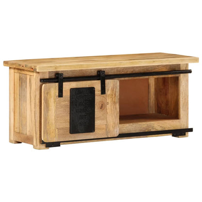 TV Cabinet 90x35x40 cm Solid Mango Wood