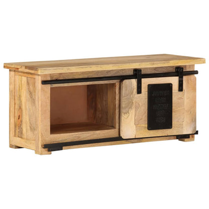 TV Cabinet 90x35x40 cm Solid Mango Wood
