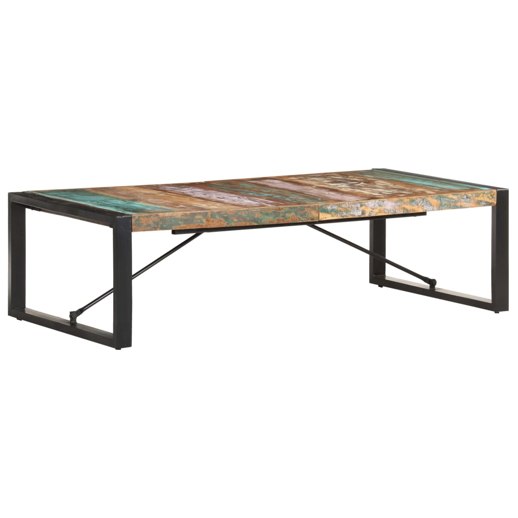 Coffee Table | Multicolour | Solid reclaimed wood, powder-coated steel