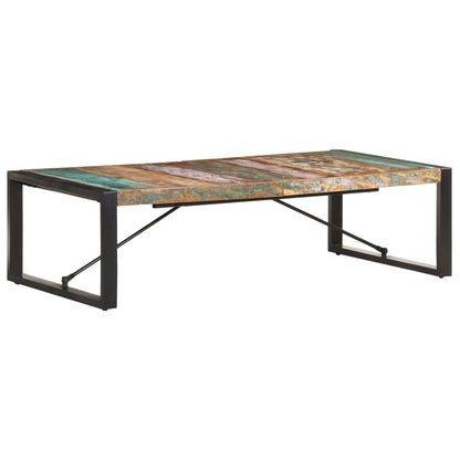 Coffee Table | Multicolour | Solid reclaimed wood, powder-coated steel