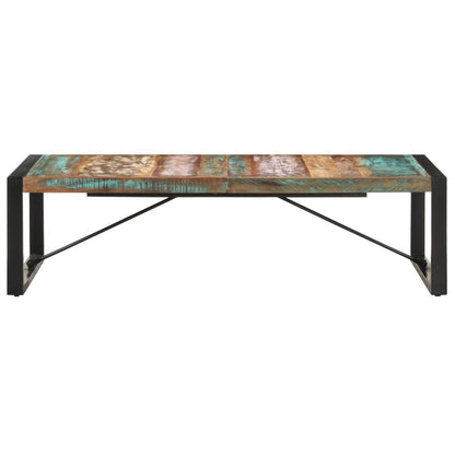Coffee Table | Multicolour | Solid reclaimed wood, powder-coated steel