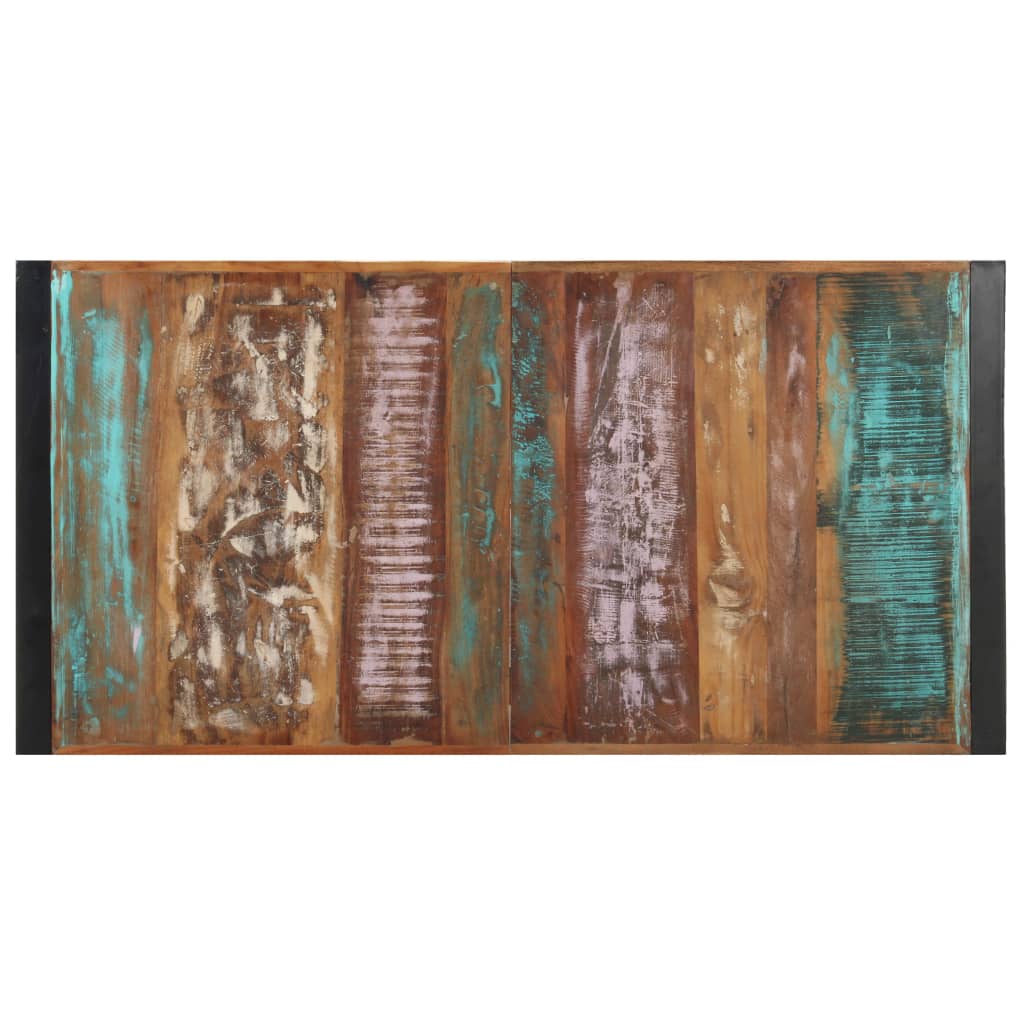 Coffee Table | Multicolour | Solid reclaimed wood, powder-coated steel