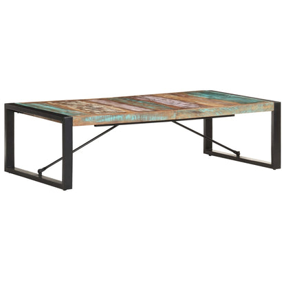 Coffee Table | Multicolour | Solid reclaimed wood, powder-coated steel