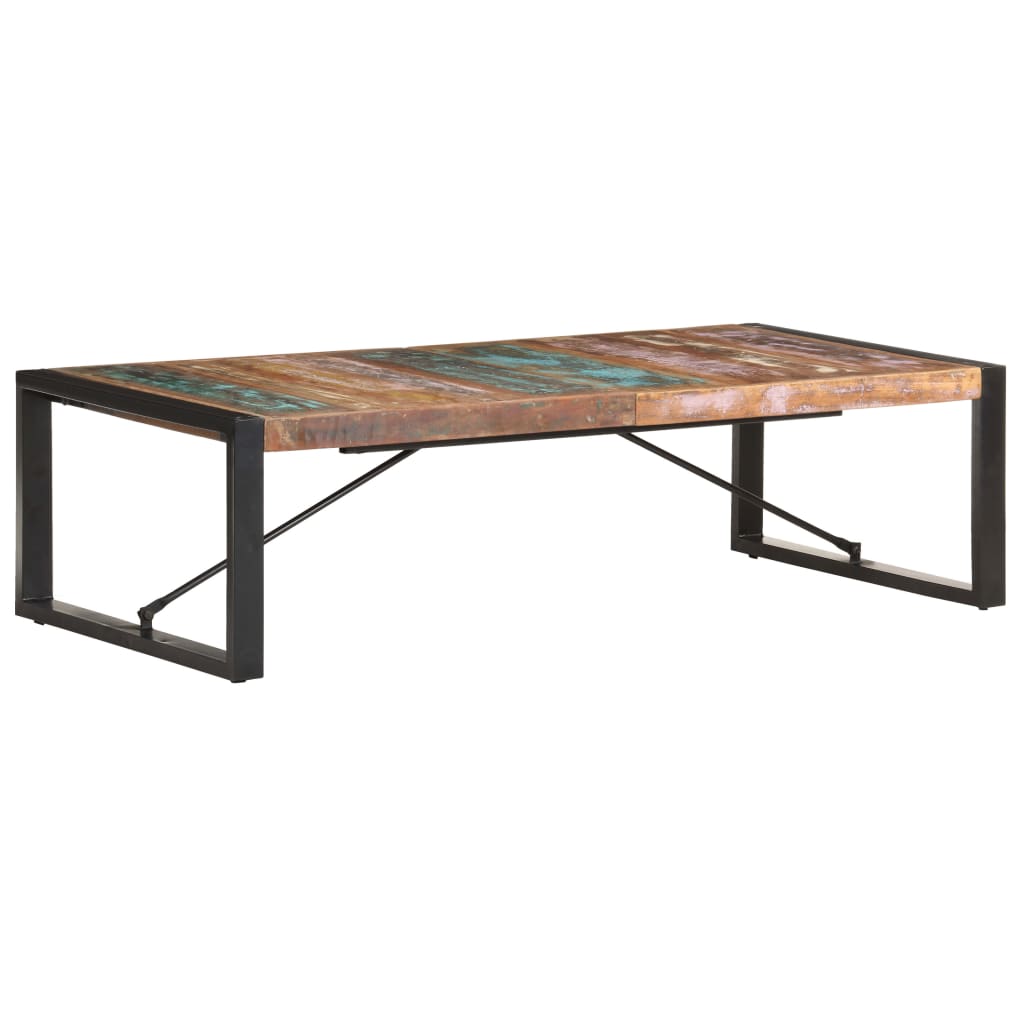 Coffee Table | Multicolour | Solid reclaimed wood, powder-coated steel
