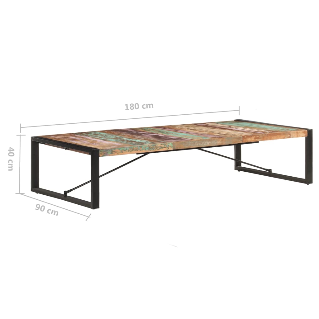 Coffee Table | Multicolour | Reclaimed Wood | Large | Durable