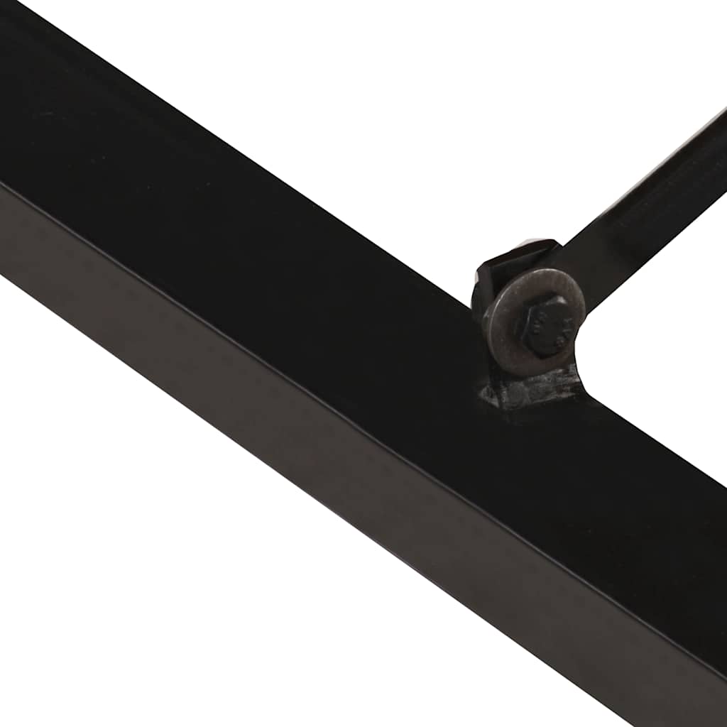 Coffee Table | Natural Wood, Black | Solid Acacia Wood, Rubberwood, Steel