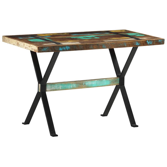 321605 vidaXL Dining Table 120x60x76 cm Solid Reclaimed Wood