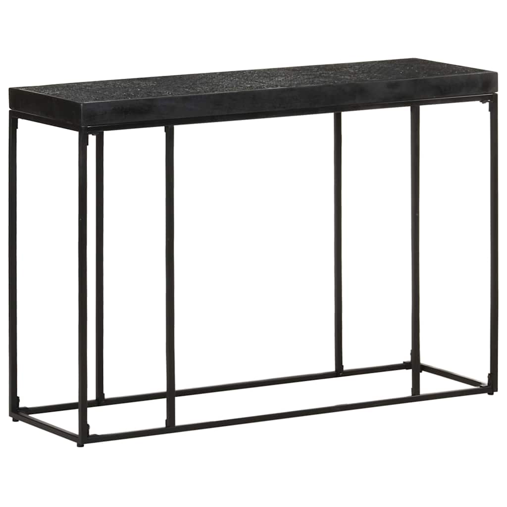 321612 vidaXL Console Table Black 110x35x76 cm Solid Acacia and Mango Wood