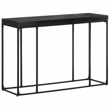 321612 vidaXL Console Table Black 110x35x76 cm Solid Acacia and Mango Wood
