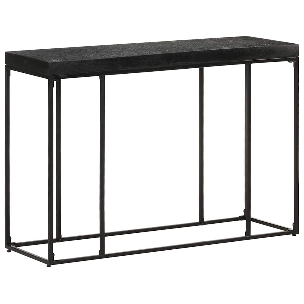 321612 vidaXL Console Table Black 110x35x76 cm Solid Acacia and Mango Wood